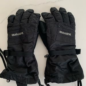 🏂Black lightly used burton snowboard gloves🏂